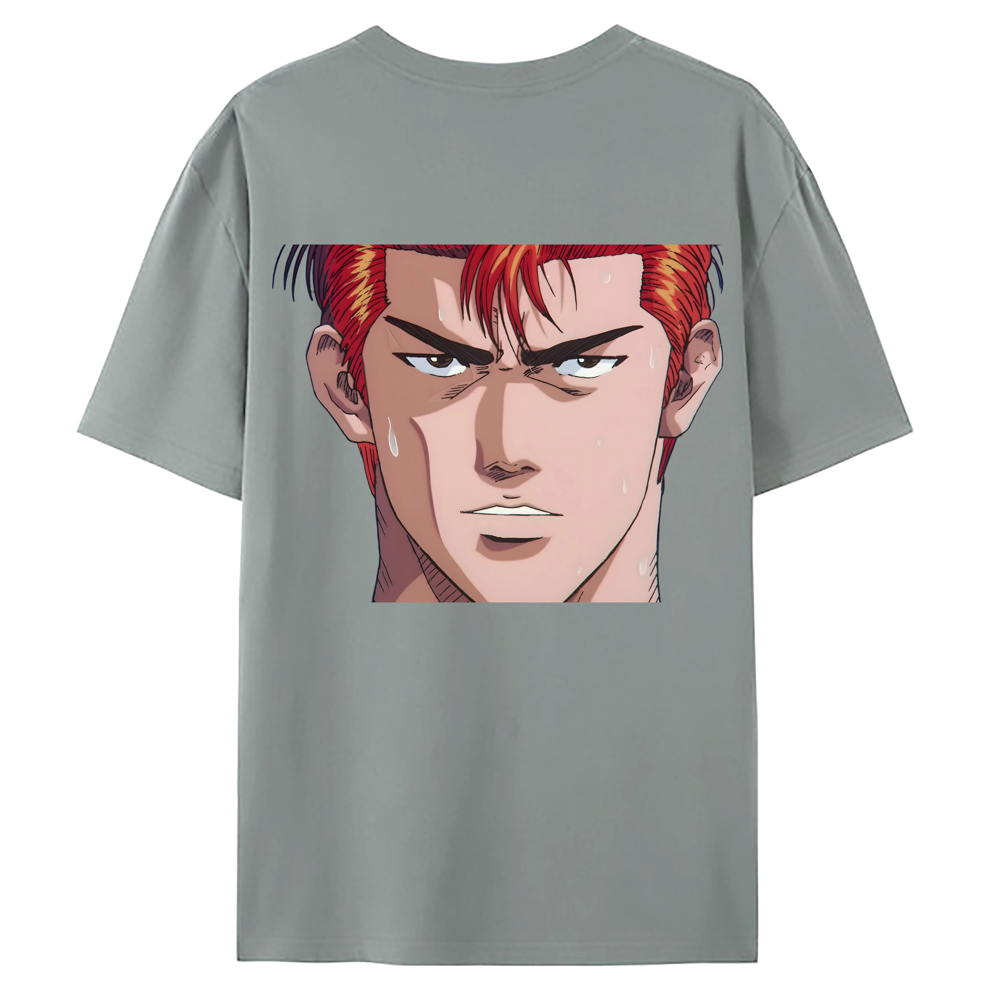 （画像用） SLAM DUNK／スラムダンク 綿100％ メンズ半袖Tシャツ（バックプリント） 通気性